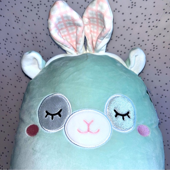 Miley 🐰 the Llama with Bunny Ears Easter Squad Original Squishmallow ☆》NWT《☆ - Picture 2 of 9